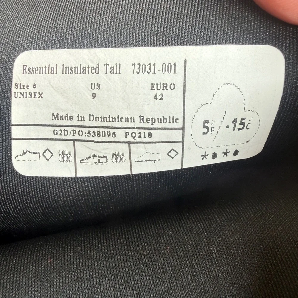 Bogs Farm Essential Insulated Tall Muck Black Waterproof Boots Mens 9 Womens 11